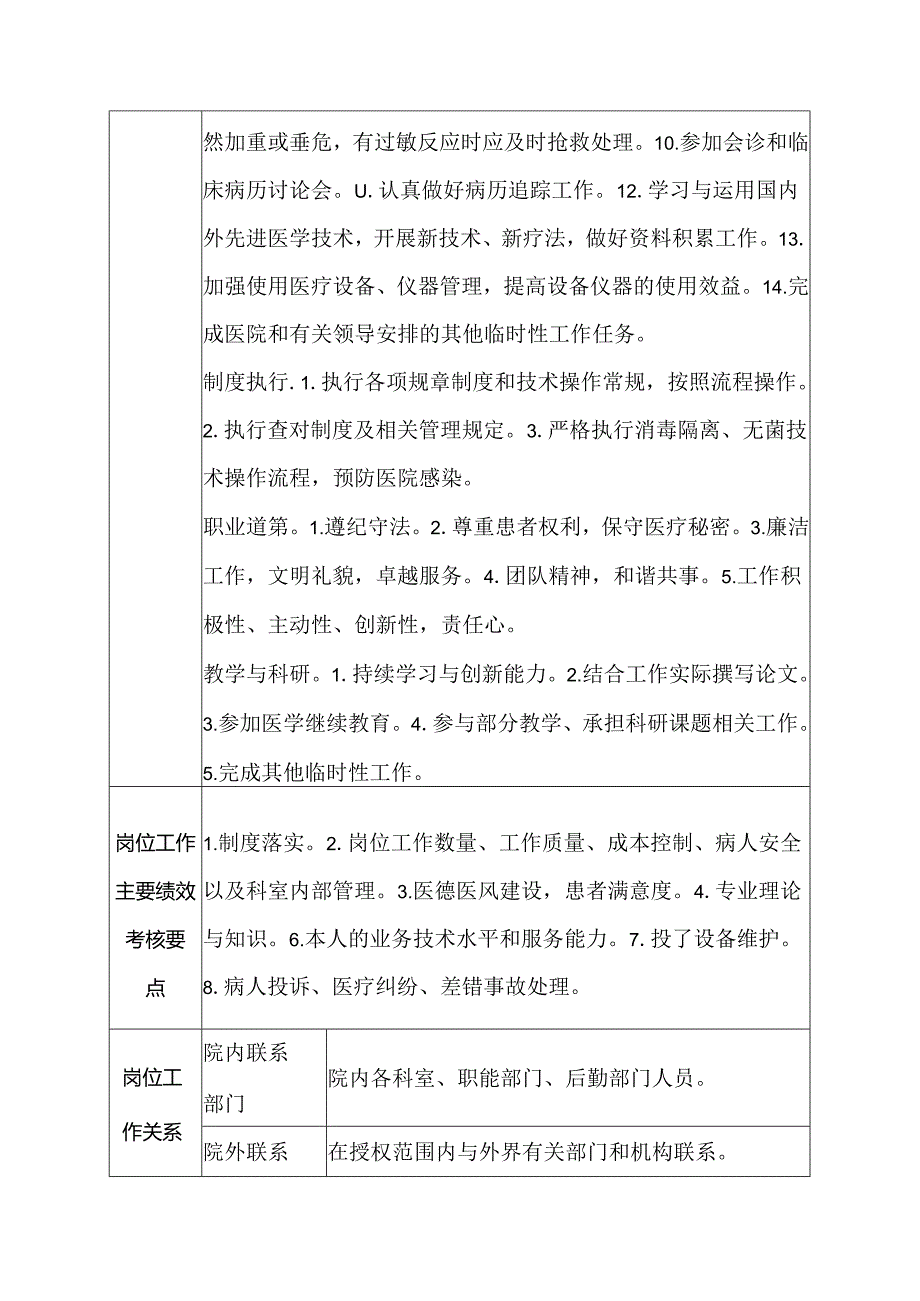 二级甲等医院放射科主治医师岗位说明书.docx_第2页