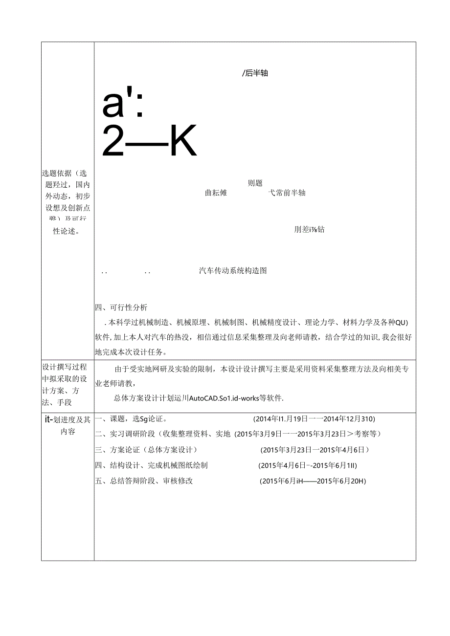 开题报告-本田雅阁2.0汽车传动系统设计.docx_第3页