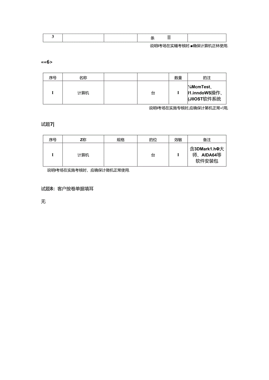 2024年山东省职业技能等级认定试卷 真题 计算机维修工高级实操考场、考生准备通知单E.docx_第2页