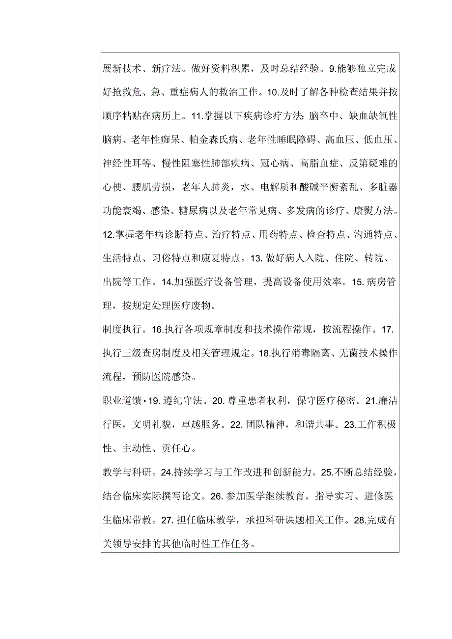 医院老年病科主治医师岗位说明书.docx_第2页