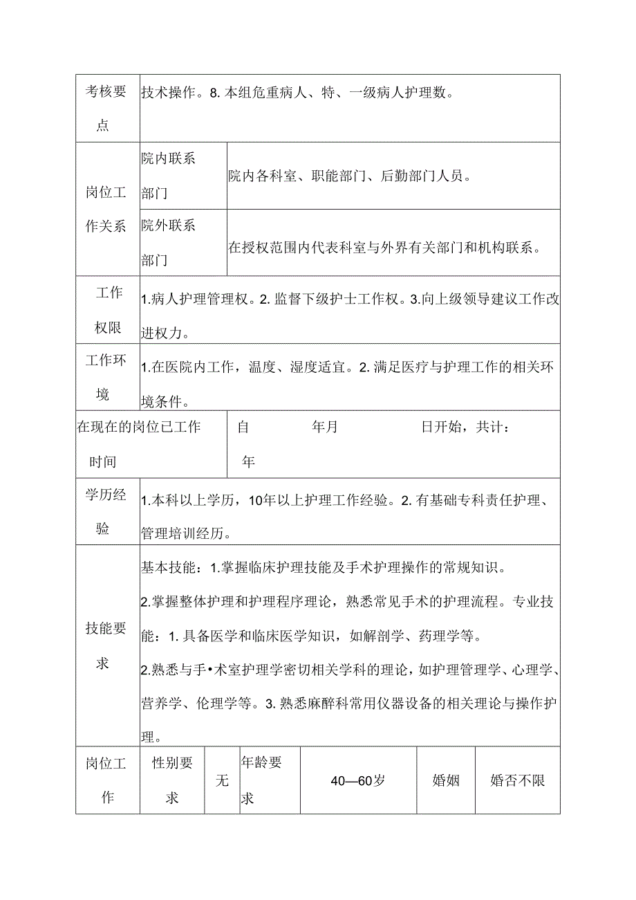 二级甲等医院麻醉科主任护师岗位说明书.docx_第3页