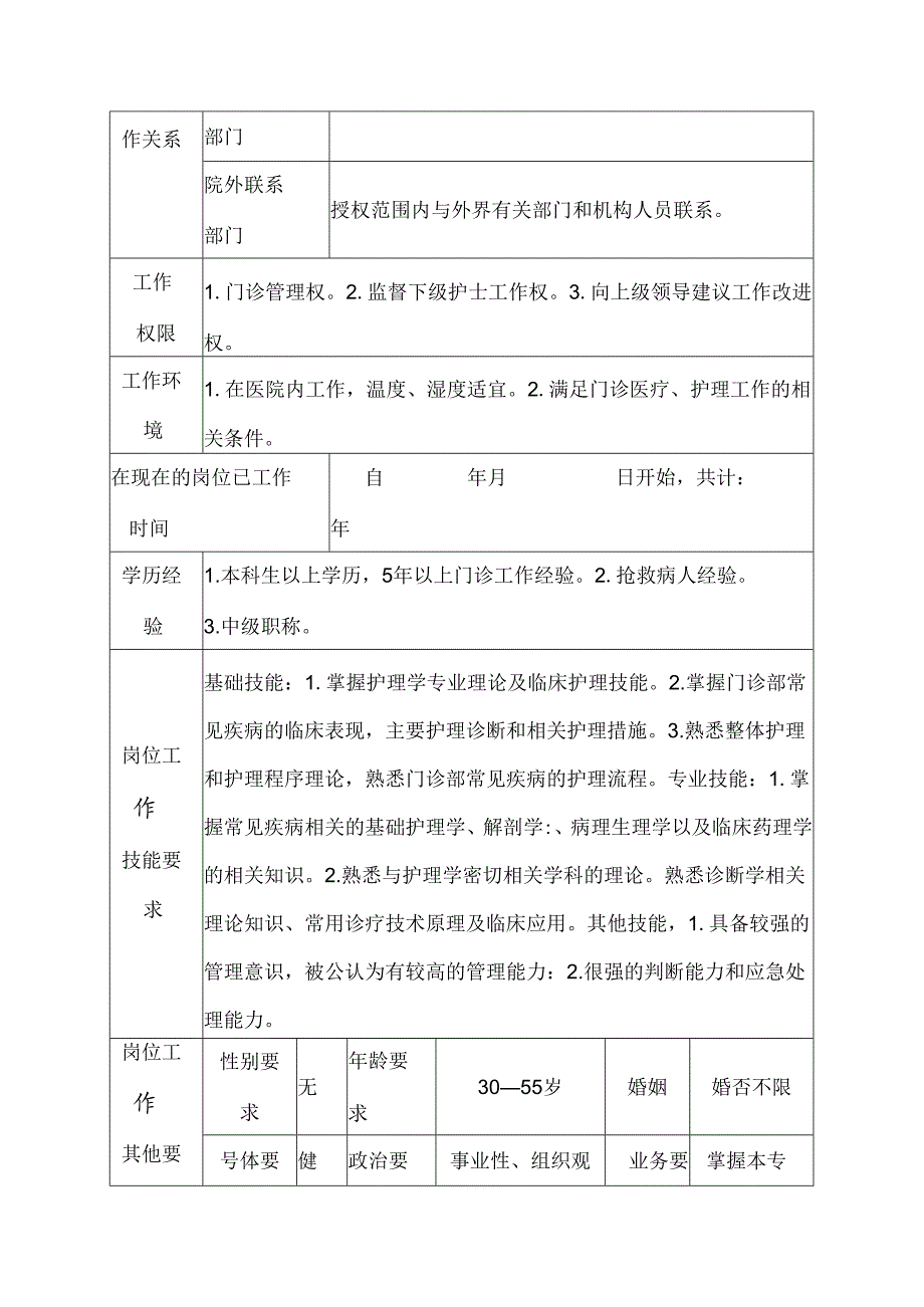 二级甲等医院理疗康复科副护士长岗位说明书.docx_第3页