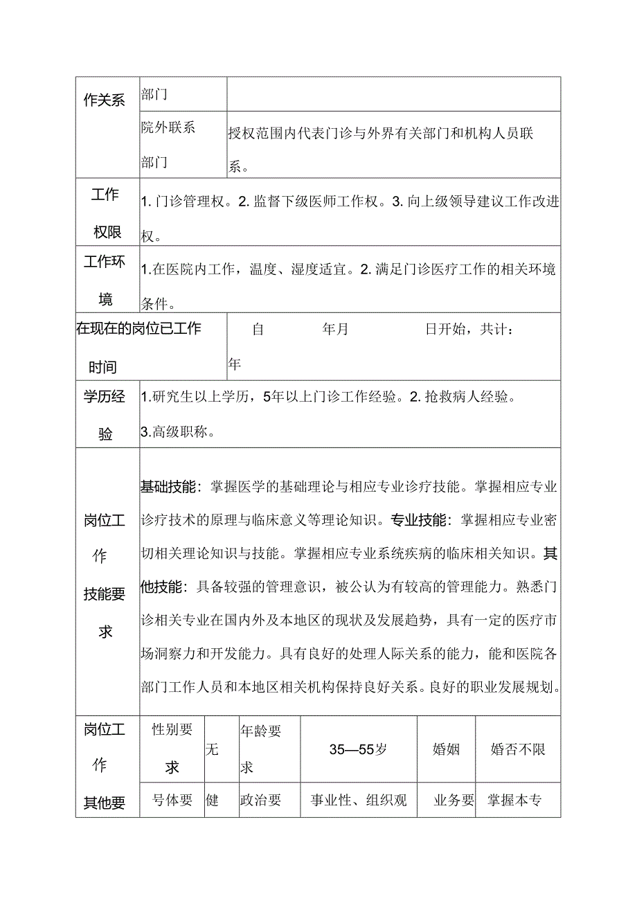 二级甲等医院理疗康复科副主任岗位说明书.docx_第3页