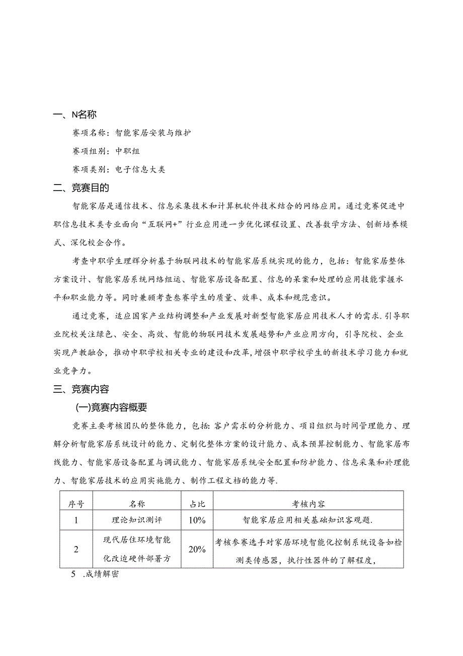 2022年山东省职业院校技能大赛中职组“智能家居安装与维护”赛项规程.docx_第1页