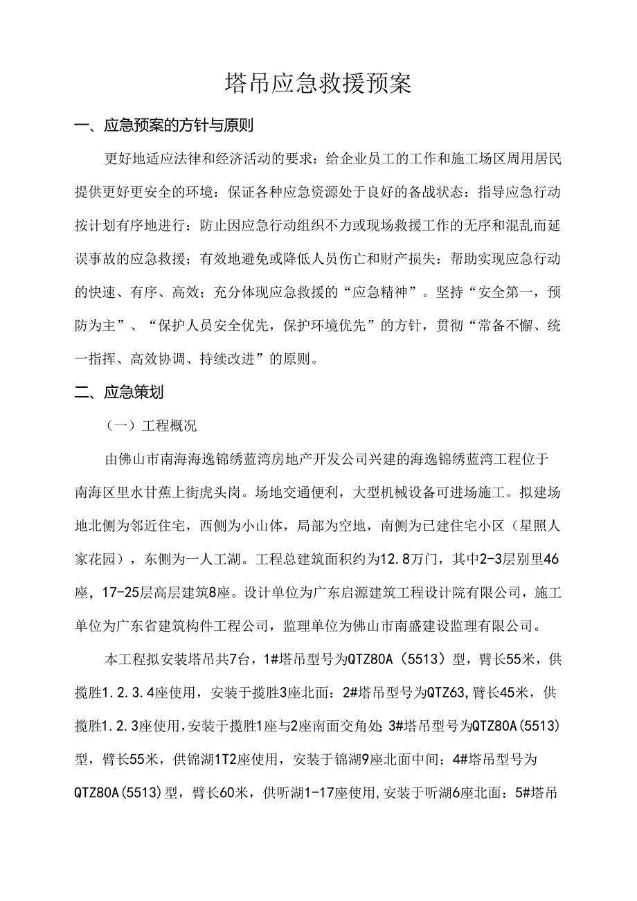 塔吊应急救援预案.docx_第1页