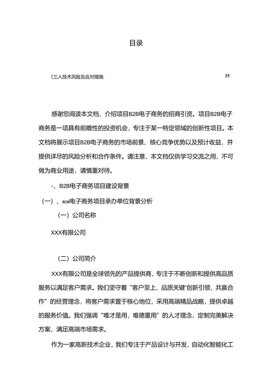 B2B电子商务项目招商引资方案.docx_第2页