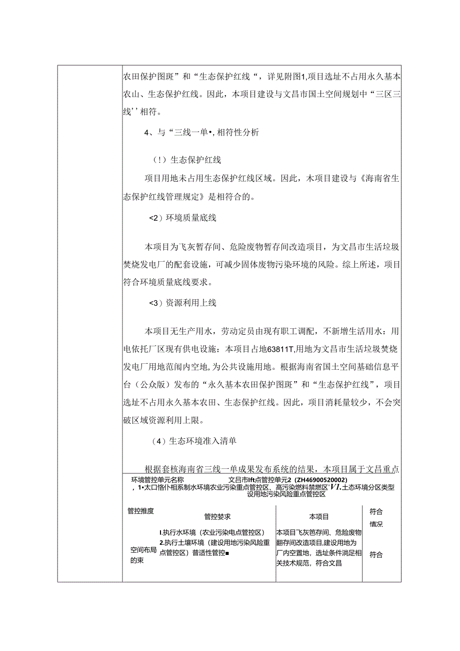 文昌中电飞灰暂存间、危废暂存间改造项目环评报告表.docx_第1页