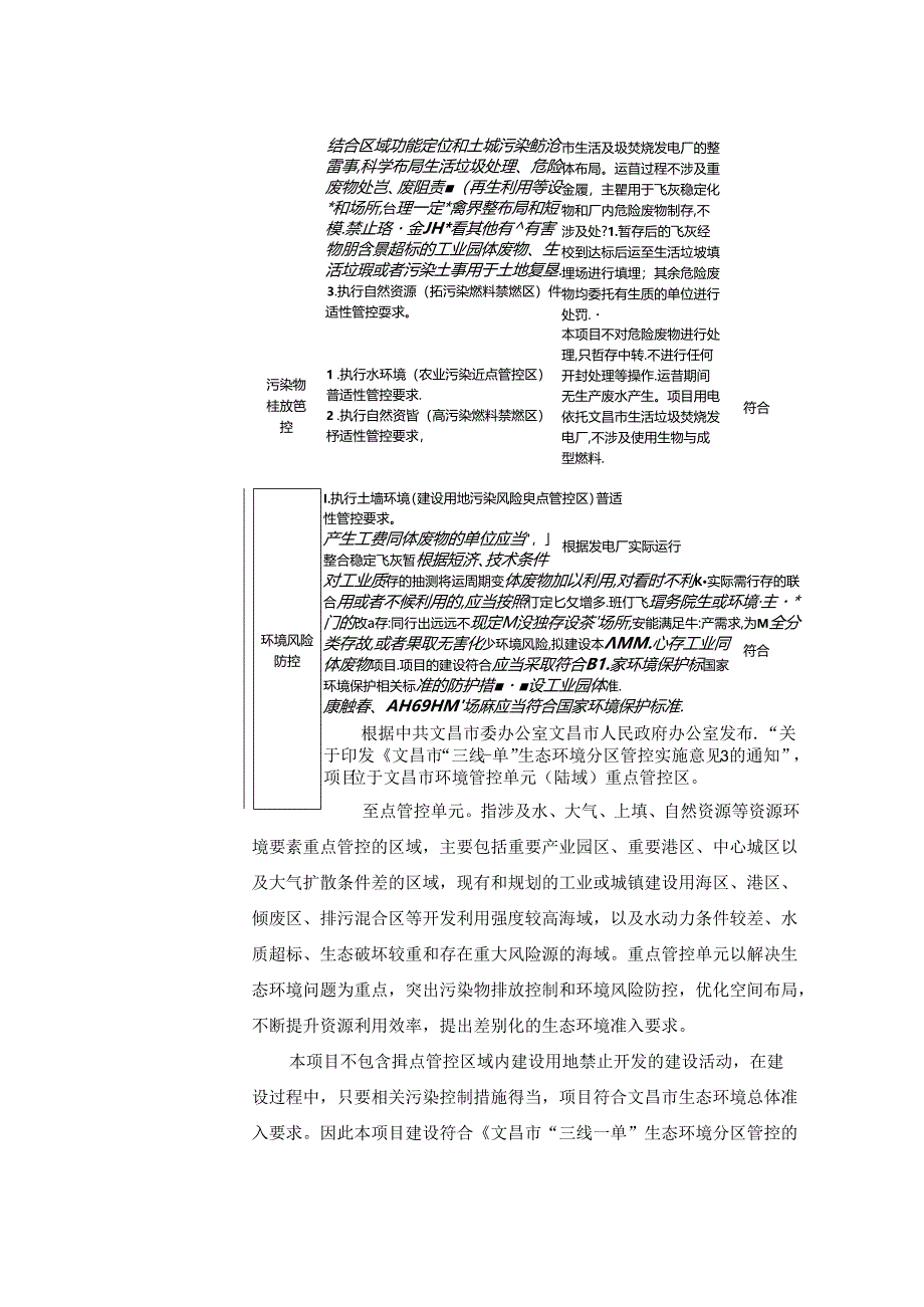 文昌中电飞灰暂存间、危废暂存间改造项目环评报告表.docx_第2页