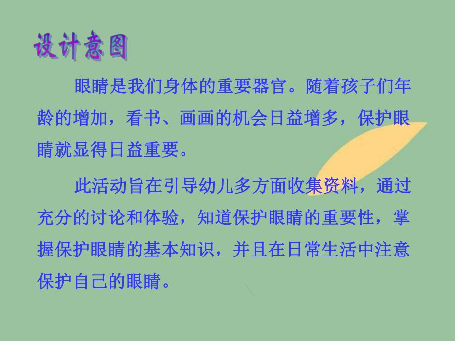 大班健康活动《我会保护眼睛》PPT课件教案幼儿园大班健康活动：保护眼睛.pptx_第2页