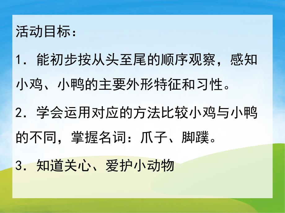 小班科学活动课《小鸡和小鸭》PPT课件教案PPT课件.pptx_第2页